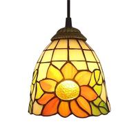 YFDGD Lampade A Sospensione Vintage In Vetro Colorato Tiffany Lampada A Sospensione A Mosaico Turco Mediterraneo For Cucina, Soggiorno, Bar, Decorazioni For La Casa(L)