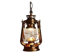 YFDGD Lanterna retrò vintage Lampada a sospensione al cherosene E27 Luci Loft Ristorante Camera da letto principale Sala da pranzo Soggiorno Cucina Bar Cafe