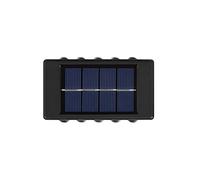 YFDGD L'energia Solare Del LED Accende La Decorazione Della Parete Esterna Che Illumina La Lampada Solare For La Piattaforma Iarda Del Patio Del Giardino Alta Luminosità(10LED-White,1pcs)