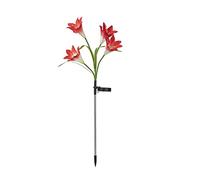 YFDGD Luci Giardino Esterni Luci solari da esterno for giardino e orto Decorazioni natalizie Lampade da prato a giglio a 7 colori impermeabili(B2)