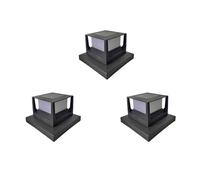 YFDGD Luci Pali 1-5PCS Solare Pilastro Lampada IP54 Impermeabile Outdoor Post Cap Luce LED Recinzione Lampione Esterno Lampada Solare Paesaggio Garden Decor(3pcs Solar Light)