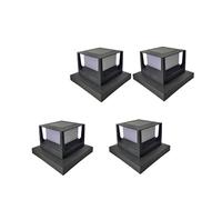 YFDGD Luci Pali 1-5PCS Solare Pilastro Lampada IP54 Impermeabile Outdoor Post Cap Luce LED Recinzione Lampione Esterno Lampada Solare Paesaggio Garden Decor(4pcs Solar Light)