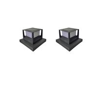 YFDGD Luci Pali 1-5PCS Solare Pilastro Lampada IP54 Impermeabile Outdoor Post Cap Luce LED Recinzione Lampione Esterno Lampada Solare Paesaggio Garden Decor(2pcs Solar Light)