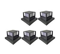 YFDGD Luci Pali 1-5PCS Solare Pilastro Lampada IP54 Impermeabile Outdoor Post Cap Luce LED Recinzione Lampione Esterno Lampada Solare Paesaggio Garden Decor(5pcs Solar Light)