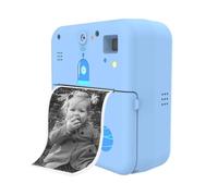 YFDGD Macchina Creare Etichette Mini Stampante Tascabile Fotocamera Stampa Istantanea Macchina Da Termica Portatile BT Wireless For Etichette For Immagini Artigianato Fai-da-te(Blue)