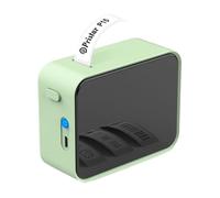 YFDGD Macchina Creare Etichette Stampante For Etichette Bluetooth Senza Fili Termica Portatile Etichettatrice Mini Label Maker P15 Adesivo(Green-3PK Clear)