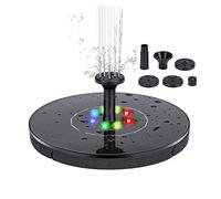 YFDGD Mini Fontana Solare Piscina Stagno Cascata Fontana Solare Bagno for Uccelli Fontana ad energia Solare Fontana Galleggiante Decorazione da Giardino Gioco d'Acqua Giardino(18cm Light)