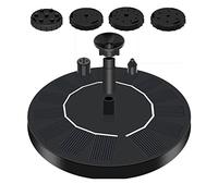 YFDGD Pompa ad Acqua for Fontana Solare con luci a LED a Colori for Bagno for Uccelli Ugello Rotante da 6 W for stagni da Giardino Serbatoio for Pesci da Piscina Gioco d'Acqua Giardino(General 13cm)