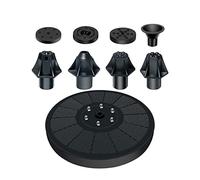 YFDGD Pompa ad Acqua Solare for Fontana con luci a LED Colorate for Bagno for Uccelli 3W con 7 ugelli; Serbatoio Galleggiante for laghetto da Giardino con 4 fissatori Gioco d'Acqua Giardino