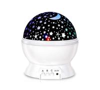 YFDGD Proiettore Stellato Luce Notturna Rotante Cielo Luna Lampada Galassia Lampade Decorazione Camera Da Letto Casa Luci Di Natale Starlight For Bambini Regalo Immagini Chiare(3W White)