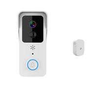 YFDGD Smart Home Visual Campanello 2.4G / 5G Dual WiFi For Esterni Impermeabile AC Wireless PIR Citofono Visione Notturna Protezione Contro Tutte Intemperie(Option 7 Add 64G TF Card)