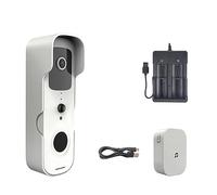 YFDGD Smart Video Campanello Impermeabile Visione Notturna Sicurezza Domestica 1080P FHD Videocamera Digital Visual Intercom WIFI Protezione Contro Tutte Intemperie(T30-W5 Add 32G TF Card)