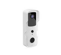 YFDGD Smart Video Campanello Wireless WiFi 1080P Videocitofono Audio Bidirezionale Protezione Contro Tutte Intemperie(White Kit1)