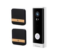 YFDGD Smart WiFi Video Campanello Videocamera Citofono Visivo Con Chime Wireless Home Security Camera Visione Notturna Protezione Contro Tutte Intemperie(Option 6 White Add 32G TF Card)