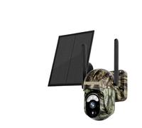 YFDGD Telecamera Fauna Selvatica 4MP 4G LTE Solar Trail Camera PIR Rilevamento Esseri Umani/animali WIFI Sicurezza Esterna Visione Notturna IP66 Telecamera Da Caccia Foresta(4MP 4G No Card)