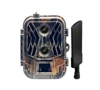 YFDGD Telecamera Fauna Selvatica Telecamera Di Localizzazione 4G Servizio Cloud Controllo APP 4K Nessuna Batteria Al Litio Da Caccia Cam Rilevazione Doppia Lente La Fauna Selvatica È Arrivata