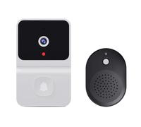 YFDGD Telecamera For Campanello Senza Fili Con Videocitofono Di Sicurezza Domestica Intelligente Visione Notturna 2.4GHZ Audio For Porte WiFi Protezione Contro Tutte Intemperie(White)