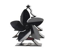 YFDGD Ventilatore Bruciatori Legna Ventilatore For Camino Domestico A 5 Pale, For Stufa Alimentato A Calore, Bruciatore A Legna, Albero Di Natale, Silenzioso, Superiore For Autoalimentato(Black)