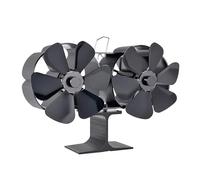 YFDGD Ventilatore Bruciatori Legna Ventilatore For Camino, Stufa Alimentata A Calore, For A 12 Pale, Grande Riscaldatore, Tenda Calda, A Legna Da Campeggio, Ecologico, Non Alimentato