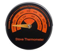 YFDGD Ventilatore Bruciatori Legna Ventilatore For Stufa Alimentato A Calore For Camino A 6 Pale For A Legna Rotante A 360° Distribuzione Efficiente Del Caldo Invernale(Thermometer Only)