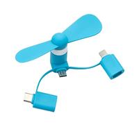 YFDGD Ventilatore Portatile 3 in 1 Mini ventola USB portatile Raffreddatore for telefono cellulare Ventola for telefono creativa Micro(C1)