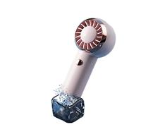 YFDGD Ventilatore Portatile Ventilatore portatile portatile silenzioso piccolo USB 2000 Mah ricaricabile mini ventilatore da collo for dormitorio studentesco ufficio ventaglio esterno(Pink)
