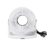 YFDGD Ventilatore Portatile Ventola Silenziosa USB Raffreddatore Da Scrivania For Notebook Portatile PC Desktop Ventola Di Raffreddamento Estiva 4 Pale Presa Mini Ventole USB Girevole(White)