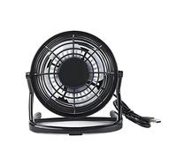 YFDGD Ventilatore Portatile Ventola Silenziosa USB Raffreddatore Da Scrivania For Notebook Portatile PC Desktop Ventola Di Raffreddamento Estiva 4 Pale Presa Mini Ventole USB Girevole(Black)