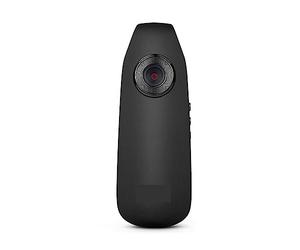 YFDGD Videocamera d'azione Videoregistratore digitale Mini videocamera con clip posteriore Dash Cam Telecamera della polizia for moto grandangolare Cattura Facilmente Momenti Mozzafiato(Only Cam)
