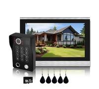 YFDGD Videocitofono Da 10 Pollici Con Touch Screen E Campanello Cablato, 1080P 148°, APP, Password, Impronta Digitale, Strisciata Della Scheda, Monitor Protezione Contro Tutte Intemperie