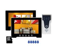 YFDGD Videocitofono Intelligente Tuya Wifi Da 7 Pollici 1080P, Campanello, Telecamera, Di Controllo Accessi RFID Protezione Contro Tutte Intemperie(Set 5-2v1)