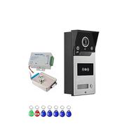 YFDGD WIFI Smart Videocitofono Campanello Telecamera Esterna Citofono Wireless POE For Appartamento Domestico Protezione Contro Tutte Intemperie(C Kit Add 32G TF Card)