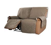 YFFS Copridivano Reclinabile Antiscivolo in 1-Pezzo per Divani Reclinabili Idrorepellente A 2 Posti per Divano A 2 Cuscini Protezione Trapuntata (Talpa, 2 Posti)