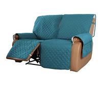 YFFS Copridivano Reclinabile Antiscivolo in 1-Pezzo per Divani Reclinabili Idrorepellente A 2 Posti per Divano A 2 Cuscini Protezione Trapuntata (Blu,2 Places)