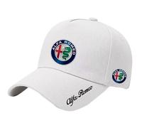 YFFTHREE Baseball cap per Alfa Romeo 4C Spider, Cappellino Uomo con Visiera Cotone Baseball cap Unisex Cappellino Regolabile Cappellino Donna con Visiera Berretto da Baseball,White