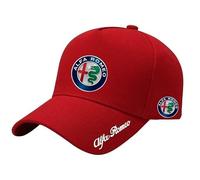YFFTHREE Baseball cap per Alfa Romeo 4C Spider, Cappellino Uomo con Visiera Cotone Baseball cap Unisex Cappellino Regolabile Cappellino Donna con Visiera Berretto da Baseball,Red