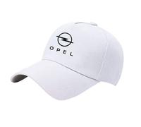 YFFTHREE Baseball cap per Opel Astra J GTC 2011-2018, Cappellino Uomo con Visiera Cotone Baseball cap Unisex Cappellino Regolabile Cappellino Donna con Visiera Berretto da Baseball,White