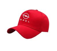 YFFTHREE Baseball cap per Opel Combo Life XL E 2018-2022, Cappellino Uomo con Visiera Cotone Baseball cap Unisex Cappellino Regolabile Cappellino Donna con Visiera Berretto da Baseball,Red