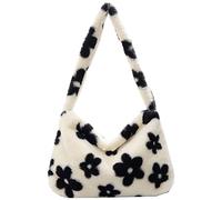 YFGBCX Borsa in peluche per ascella, da donna, in peluche peloso, per autunno e inverno.