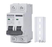 YFHGULBTK Interruttore Automatico CA da 32 A, 120 V/240 V, 2 Poli, Montaggio su Guida DIN, Interruttore magnetotermico, di disconnessione Solare MCB C32(20 Amp)