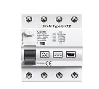 YFHGULBTK Interruttore differenziale a Corrente di Perdita Terra GYL9 Tipo B per guida DIN, 2P, 4P, 63A, 30 mA, 100, 300, 6 kA, IEC62423(4P-63A-30mA)