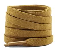 YFINE Lacci piatti cerati: lacci per scarpe da ginnastica per uomo e donna - 2 paia, 07 Cachi, 51 Inch (130CM)