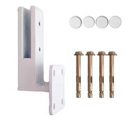 YFJBDKS Morsetto per ringhiera in vetro per scale con montaggio laterale, staffe di fissaggio in acciaio inox 304 ad alta resistenza, per terrazze, morsetto a vite per vetro,Bianca,1 Pack 160mm