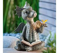 YFJSML Figure Drago Giardino, Decorazione Giardino per Esterni, Bella Scultura Drago, Sculpture Resin Dragon, Realizzate a Mano, Decorazione Giardino per Innen und außen (A)