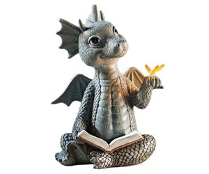 YFJSML Figure Drago Giardino, Decorazione Giardino per Esterni, Bella Scultura Drago, Sculpture Resin Dragon, Realizzate a Mano, Decorazione Giardino per Innen und außen (A)
