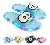Yfjyxen Ciabatte LED Pinguino Pantofole Luminose, Sandali Arcobaleno Da Donna, Pantofole Che Si Illuminano Al Buio Calzature Per Adulti Con Simpatici Occhietti Da Cartone Animato