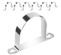 YFLeomry 6 fascette stringitubo Ø 80 mm, fascette in acciaio inox per il fissaggio, supporto universale per tubi in metallo, fascetta di fissaggio per tubi dell'acqua, cavi, cavi