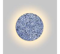 YFMYY Applique da parete rotonda in terrazzo, applique da parete a LED, illuminazione decorativa calda, lampada da parete moderna industriale, lampada da parete in cemento for corridoio(Blue,15cm)
