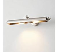 YFMYY Lampadari da bagno vintage, luci di cortesia a 2 luci sopra lo specchio, braccio regolabile e scalabile, luci for quadri for interni cablate, lampada moderna a parete(Sand Nickel)