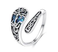 YFN Anello a cucchiaio dell'albero della vita in argento sterling Gioielli dell'albero della vita Regalo di compleanno per uomini e donne